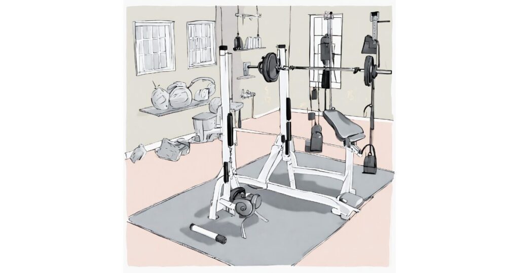 The ultimate time utilization technique realized in a home gym